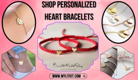 Shop Personalized Heart Bracelets